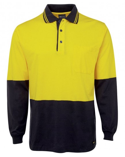 JBS WEAR Hi Vis L/S Cotton Polo